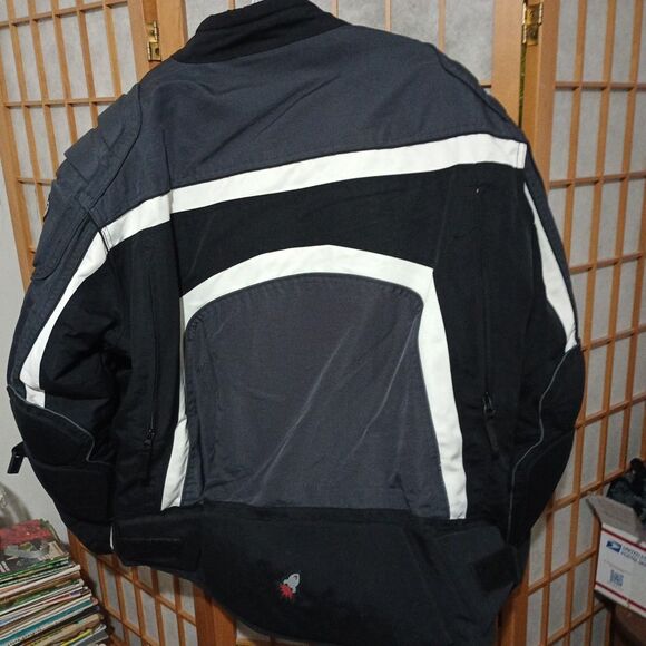 Joe Rocket Men’s Motorcycle Jacket – Grey/Black Ballistic Armored – Size XXL – R - Picture 4 of 15